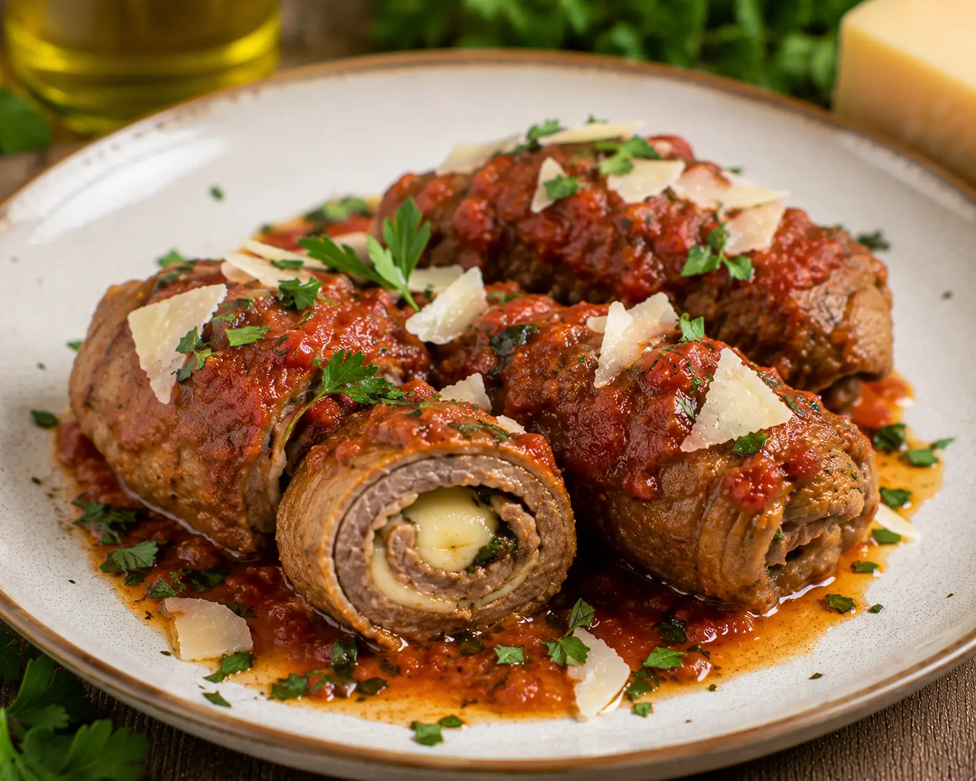 Braciole di vitello con pecorino pugliese