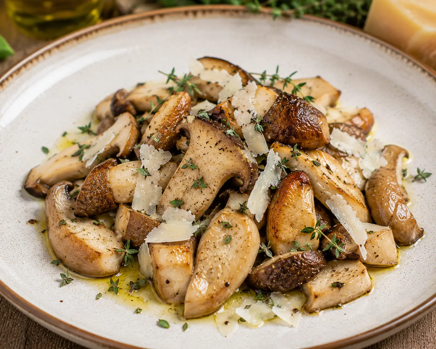 Cardoncelli trifolati con pecorino e timo