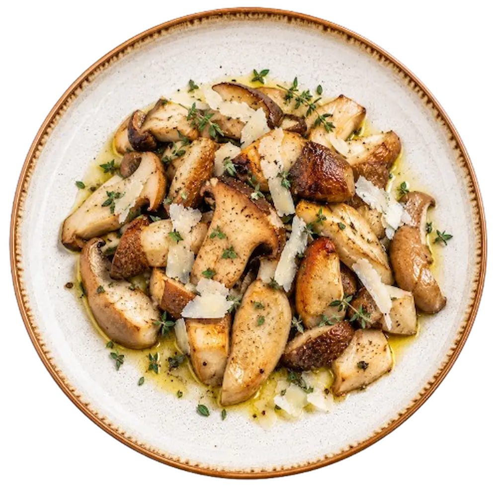 Cardoncelli trifolati con pecorino e timo, piatto pronto
