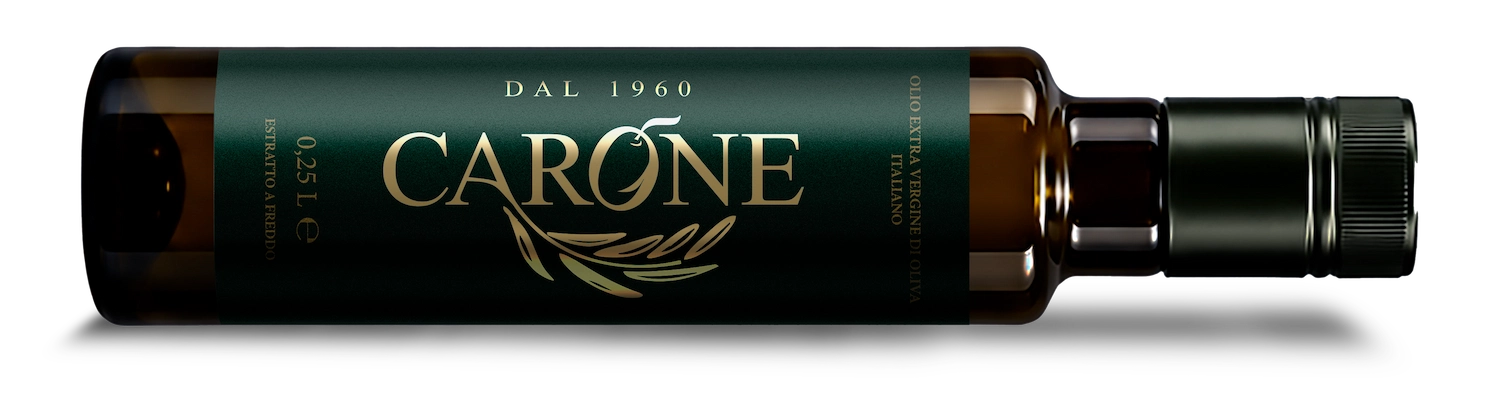 Bottiglia di olio extravergine Carone